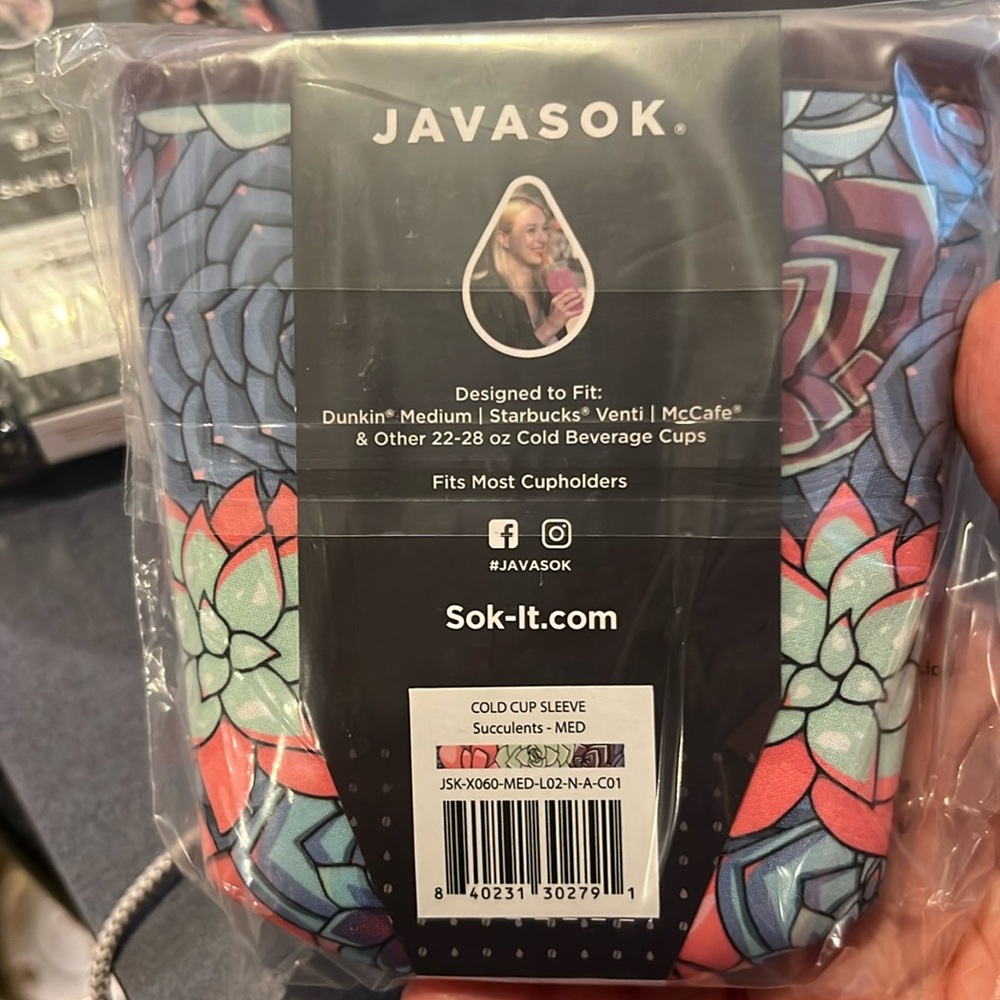 Size medium JAVASOK, “Succulents” pattern, new in package!